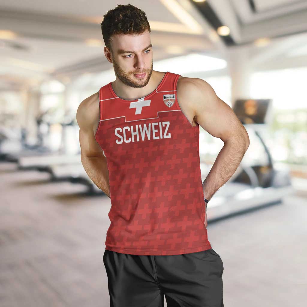 Custom World Football 2026 Switzerland Men Tank Top Schweiz Hopp Schwiiz - Wonder Print Shop