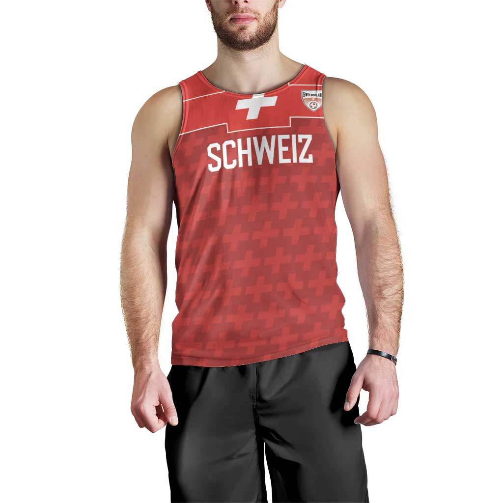 Custom World Football 2026 Switzerland Men Tank Top Schweiz Hopp Schwiiz - Wonder Print Shop