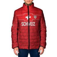 Custom World Football 2026 Switzerland Padded Jacket Schweiz Hopp Schwiiz - Wonder Print Shop