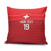Custom World Football 2026 Switzerland Pillow Cover Schweiz Hopp Schwiiz - Wonder Print Shop