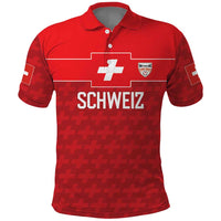 Custom World Football 2026 Switzerland Polo Shirt Schweiz Hopp Schwiiz - Wonder Print Shop