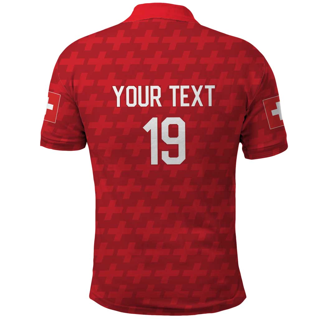 Custom World Football 2026 Switzerland Polo Shirt Schweiz Hopp Schwiiz - Wonder Print Shop