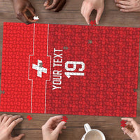 Custom World Football 2026 Switzerland Puzzle Schweiz Hopp Schwiiz - Wonder Print Shop