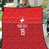 Custom World Football 2026 Switzerland Quilt Schweiz Hopp Schwiiz - Wonder Print Shop