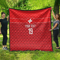 Custom World Football 2026 Switzerland Quilt Schweiz Hopp Schwiiz - Wonder Print Shop