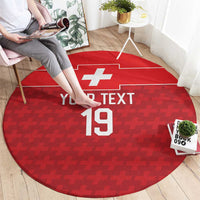 Custom World Football 2026 Switzerland Round Carpet Schweiz Hopp Schwiiz - Wonder Print Shop