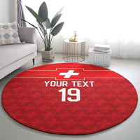 Custom World Football 2026 Switzerland Round Carpet Schweiz Hopp Schwiiz - Wonder Print Shop