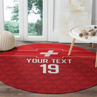 Custom World Football 2026 Switzerland Round Carpet Schweiz Hopp Schwiiz - Wonder Print Shop