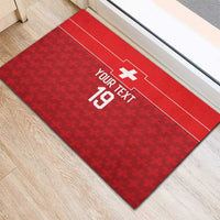 Custom World Football 2026 Switzerland Rubber Doormat Schweiz Hopp Schwiiz - Wonder Print Shop