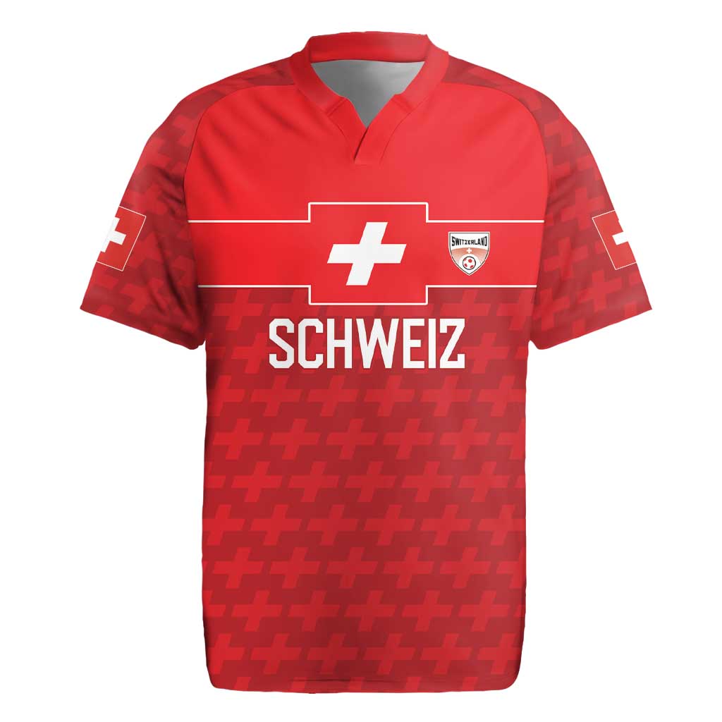 Custom World Football 2026 Switzerland Rugby Jersey Schweiz Hopp Schwiiz - Wonder Print Shop