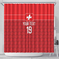 Custom World Football 2026 Switzerland Shower Curtain Schweiz Hopp Schwiiz - Wonder Print Shop