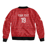Custom World Football 2026 Switzerland Sleeve Zip Bomber Jacket Schweiz Hopp Schwiiz - Wonder Print Shop