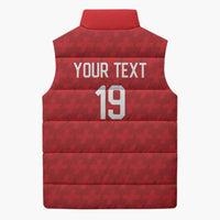Custom World Football 2026 Switzerland Sleeveless Puffer Jacket Schweiz Hopp Schwiiz - Wonder Print Shop