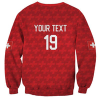 Custom World Football 2026 Switzerland Sweatshirt Schweiz Hopp Schwiiz - Wonder Print Shop