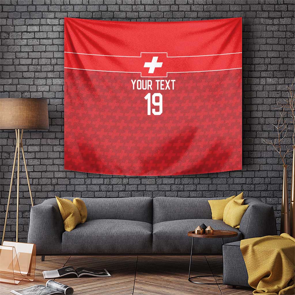 Custom World Football 2026 Switzerland Tapestry Schweiz Hopp Schwiiz - Wonder Print Shop
