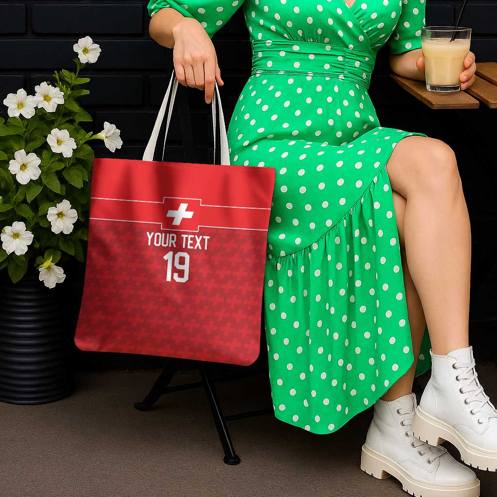 Custom World Football 2026 Switzerland Tote Bag Schweiz Hopp Schwiiz - Wonder Print Shop
