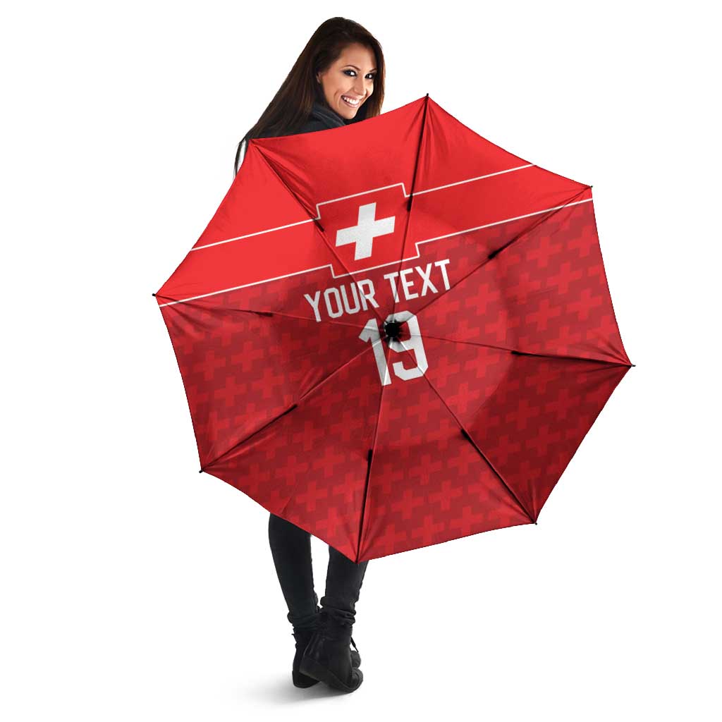 Custom World Football 2026 Switzerland Umbrella Schweiz Hopp Schwiiz - Wonder Print Shop