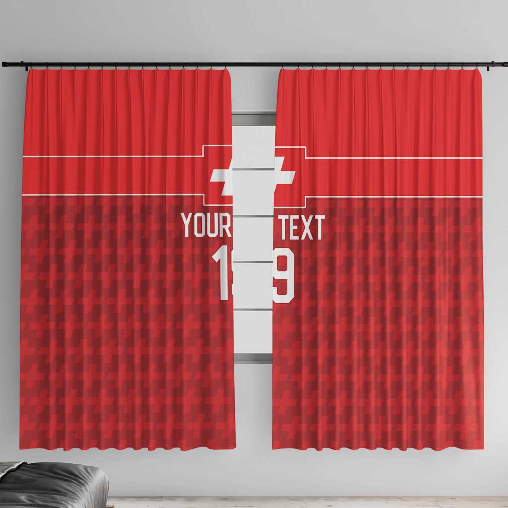 Custom World Football 2026 Switzerland Window Curtain Schweiz Hopp Schwiiz - Wonder Print Shop