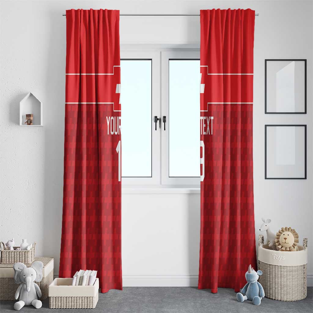 Custom World Football 2026 Switzerland Window Curtain Schweiz Hopp Schwiiz - Wonder Print Shop