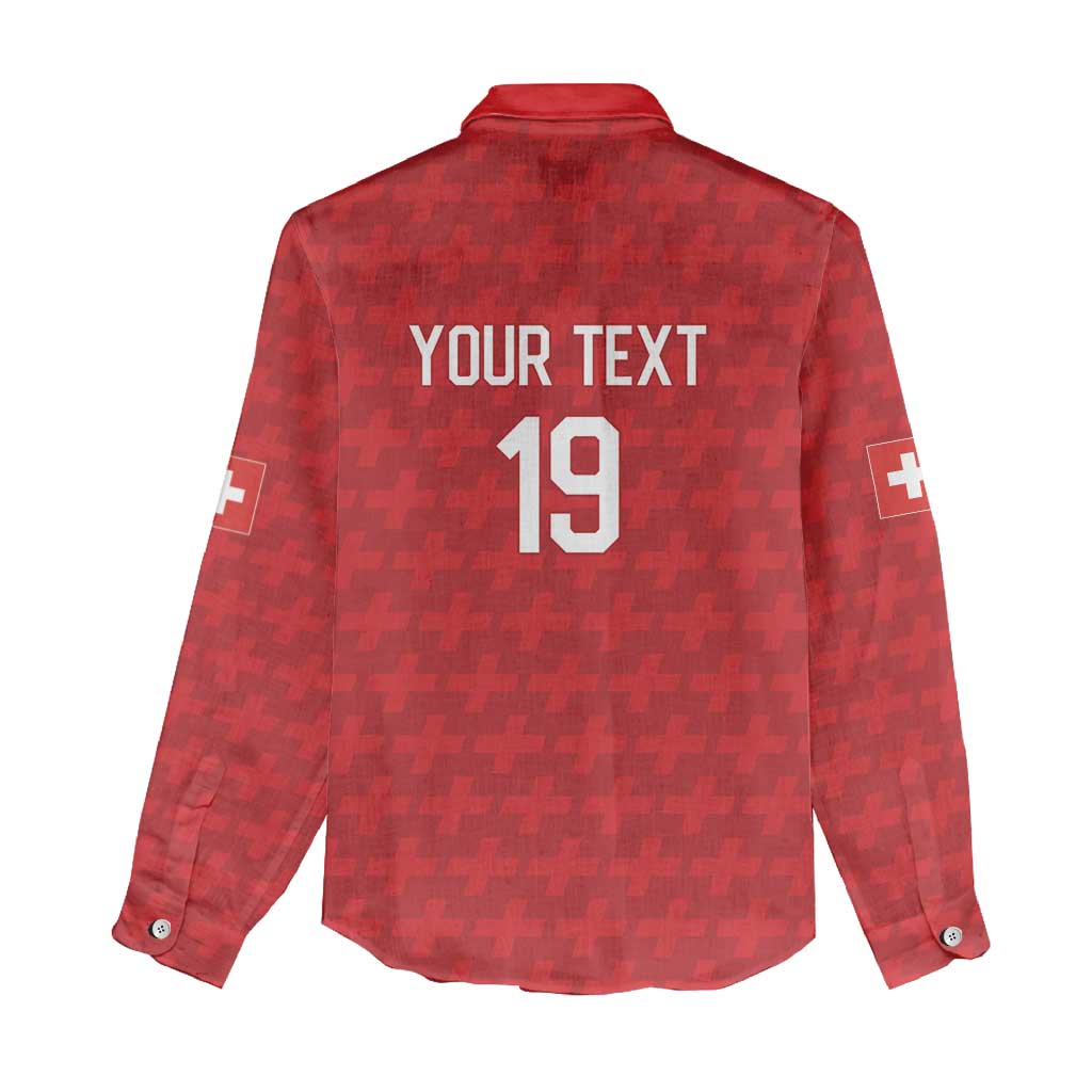 Custom World Football 2026 Switzerland Women Casual Shirt Schweiz Hopp Schwiiz - Wonder Print Shop