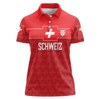 Custom World Football 2026 Switzerland Women Polo Shirt Schweiz Hopp Schwiiz - Wonder Print Shop