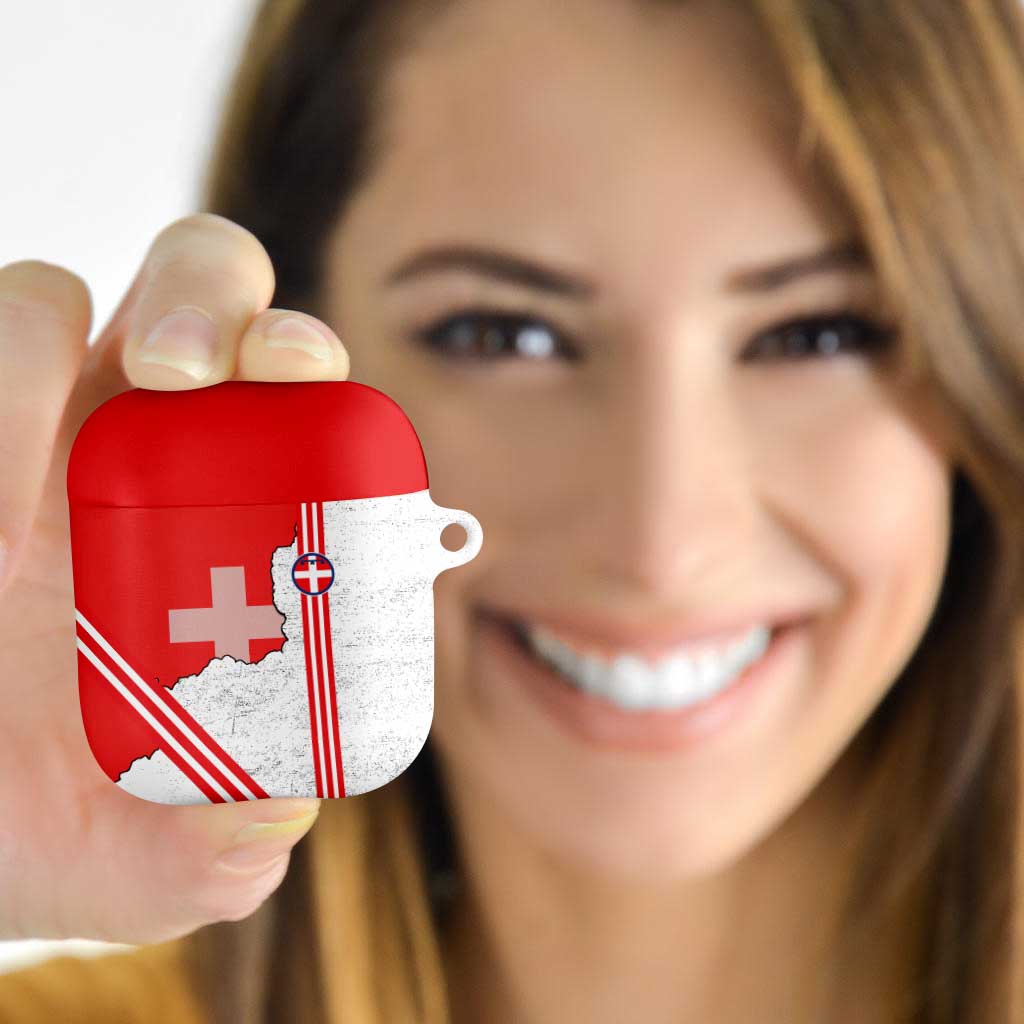 Italy Piedmont AirPods Case Map With Flag Style - Wonder Print Shop