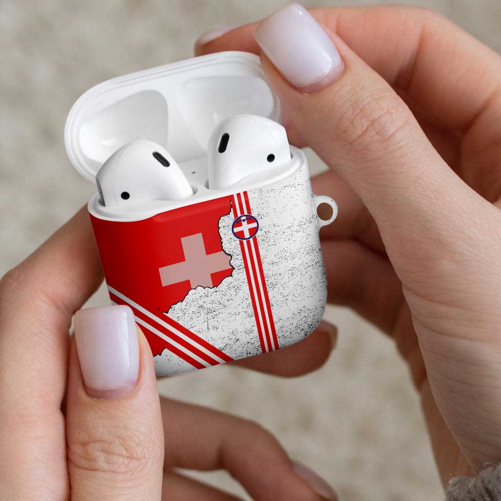 Italy Piedmont AirPods Case Map With Flag Style - Wonder Print Shop