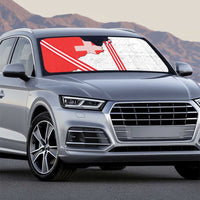 Italy Piedmont Auto Sun Shade Map With Flag Style - Wonder Print Shop