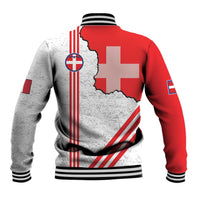 Italy Piedmont Baseball Jacket Map With Flag Style - Wonder Print Shop