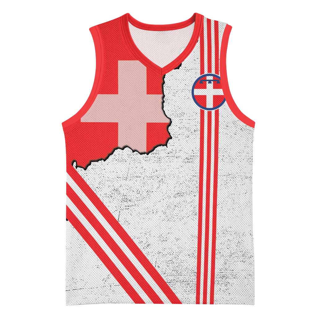 Italy Piedmont Basketball Jersey Map With Flag Style - Wonder Print Shop