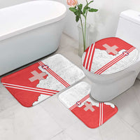 Italy Piedmont Bathroom Set Map With Flag Style - Wonder Print Shop