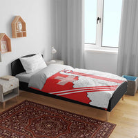 Italy Piedmont Bedding Set Map With Flag Style - Wonder Print Shop