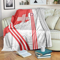 Italy Piedmont Blanket Map With Flag Style - Wonder Print Shop