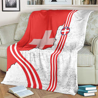 Italy Piedmont Blanket Map With Flag Style - Wonder Print Shop