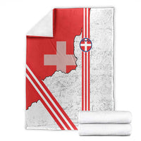 Italy Piedmont Blanket Map With Flag Style - Wonder Print Shop