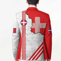 Italy Piedmont Blazer Map With Flag Style - Wonder Print Shop