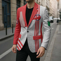 Italy Piedmont Blazer Map With Flag Style - Wonder Print Shop