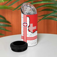 Italy Piedmont 4 in 1 Can Cooler Tumbler Map With Flag Style - Wonder Print Shop