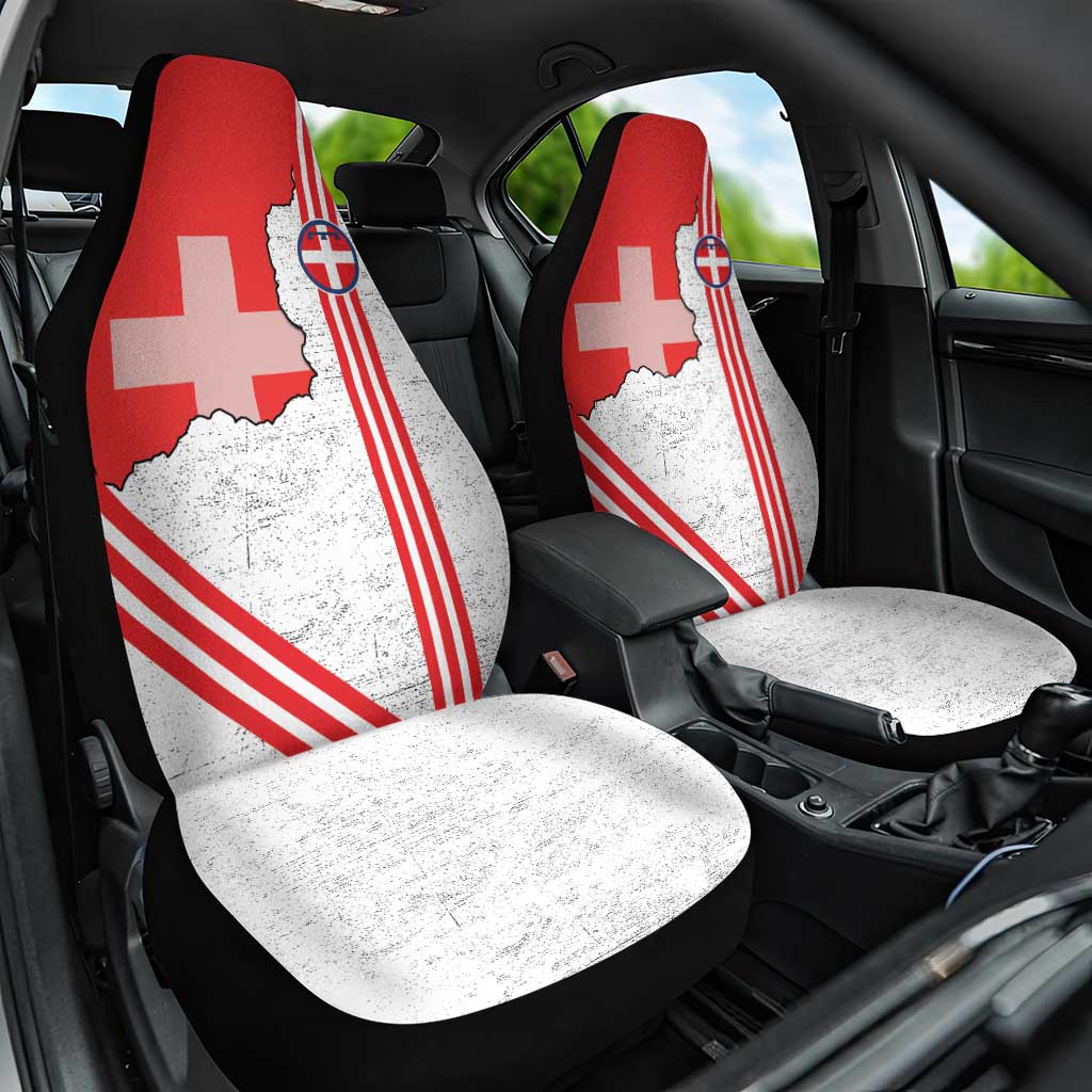 Italy Piedmont Car Seat Cover Map With Flag Style - Wonder Print Shop