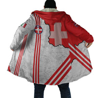 Italy Piedmont Cloak Map With Flag Style - Wonder Print Shop