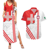 Italy Piedmont Couples Matching Summer Maxi Dress and Hawaiian Shirt Map With Flag Style - Wonder Print Shop