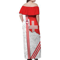 Italy Piedmont Family Matching Off Shoulder Maxi Dress and Hawaiian Shirt Map With Flag Style - Wonder Print Shop