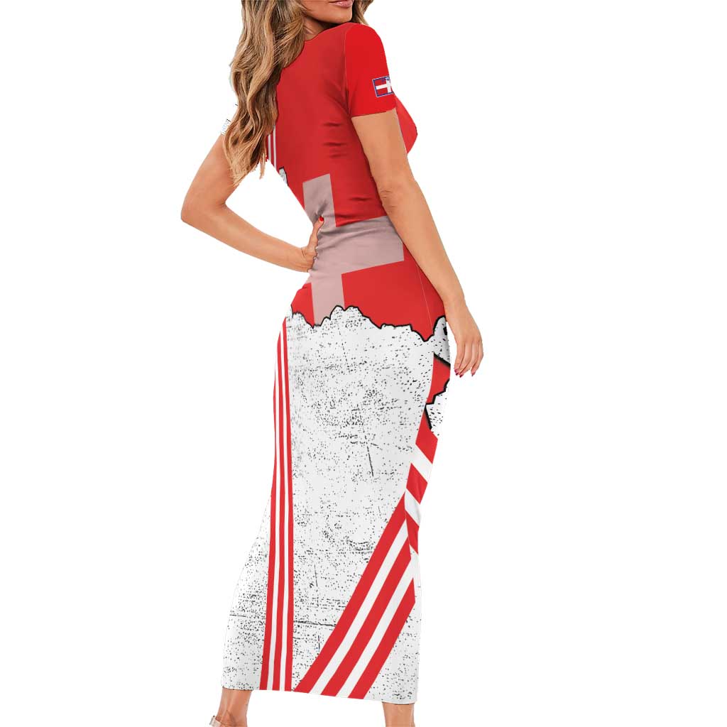 Italy Piedmont Family Matching Short Sleeve Bodycon Dress and Hawaiian Shirt Map With Flag Style - Wonder Print Shop