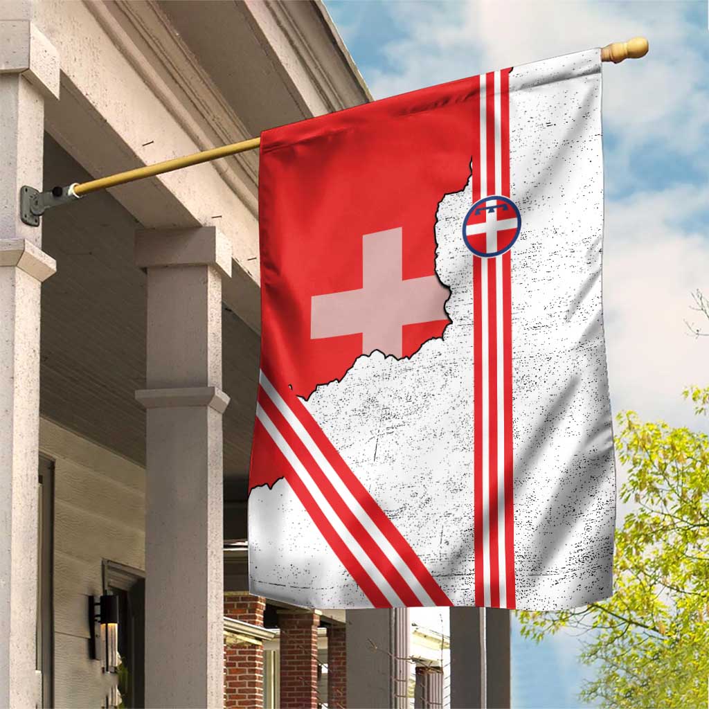 Italy Piedmont Garden Flag Map With Flag Style - Wonder Print Shop