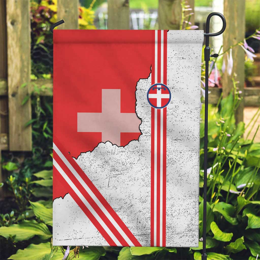 Italy Piedmont Garden Flag Map With Flag Style - Wonder Print Shop