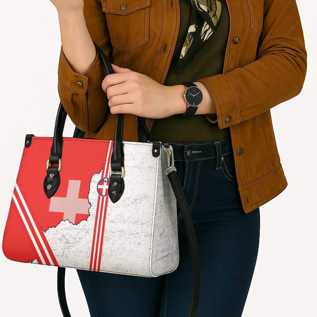 Italy Piedmont Leather Bag Map With Flag Style - Wonder Print Shop