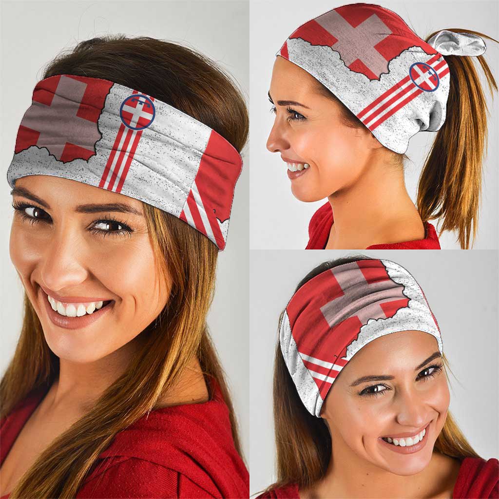 Italy Piedmont Neck Gaiter Map With Flag Style LT19