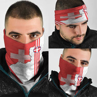 Italy Piedmont Neck Gaiter Map With Flag Style LT19