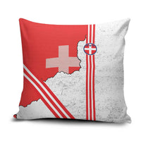 Italy Piedmont Pillow Cover Map With Flag Style - Wonder Print Shop