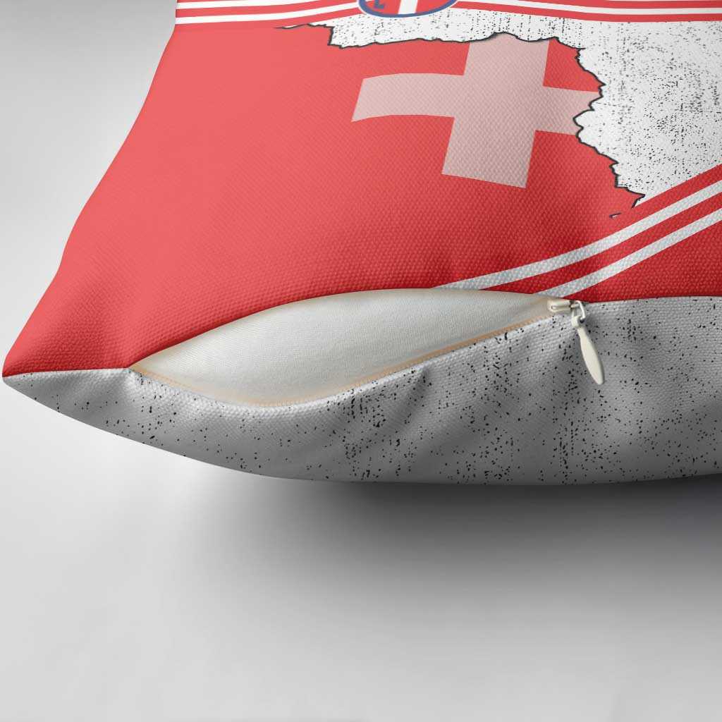 Italy Piedmont Pillow Cover Map With Flag Style - Wonder Print Shop